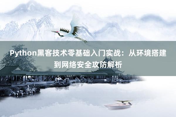 Python黑客技术零基础入门实战：从环境搭建到网络安全攻防解析
