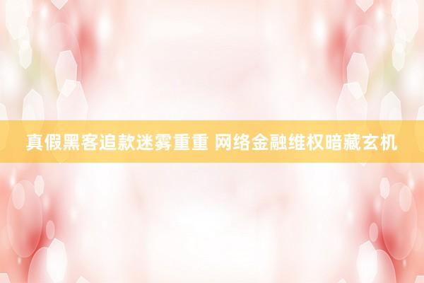 真假黑客追款迷雾重重 网络金融维权暗藏玄机